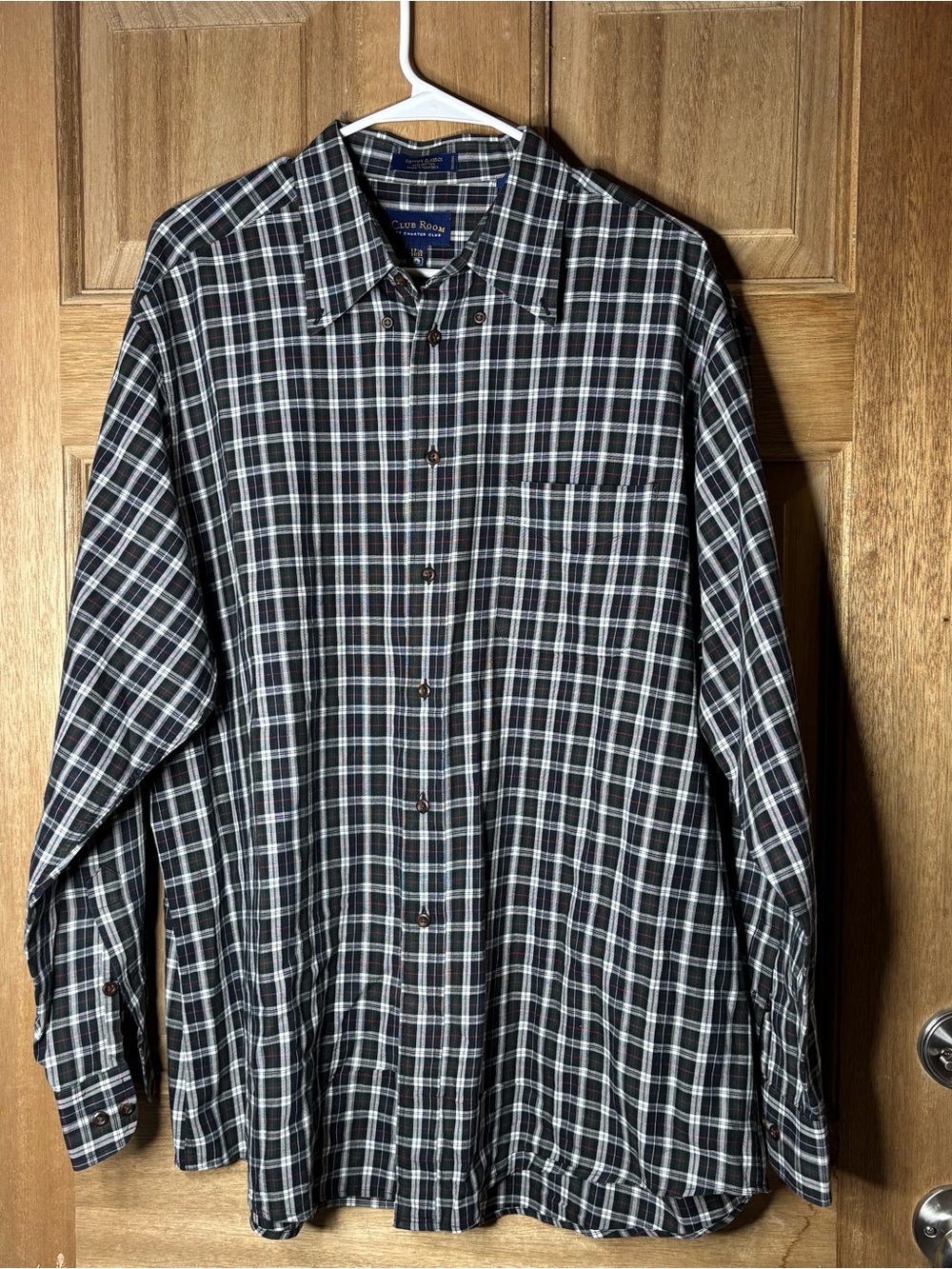 Club room men’s cotton button down shirt size 17.5